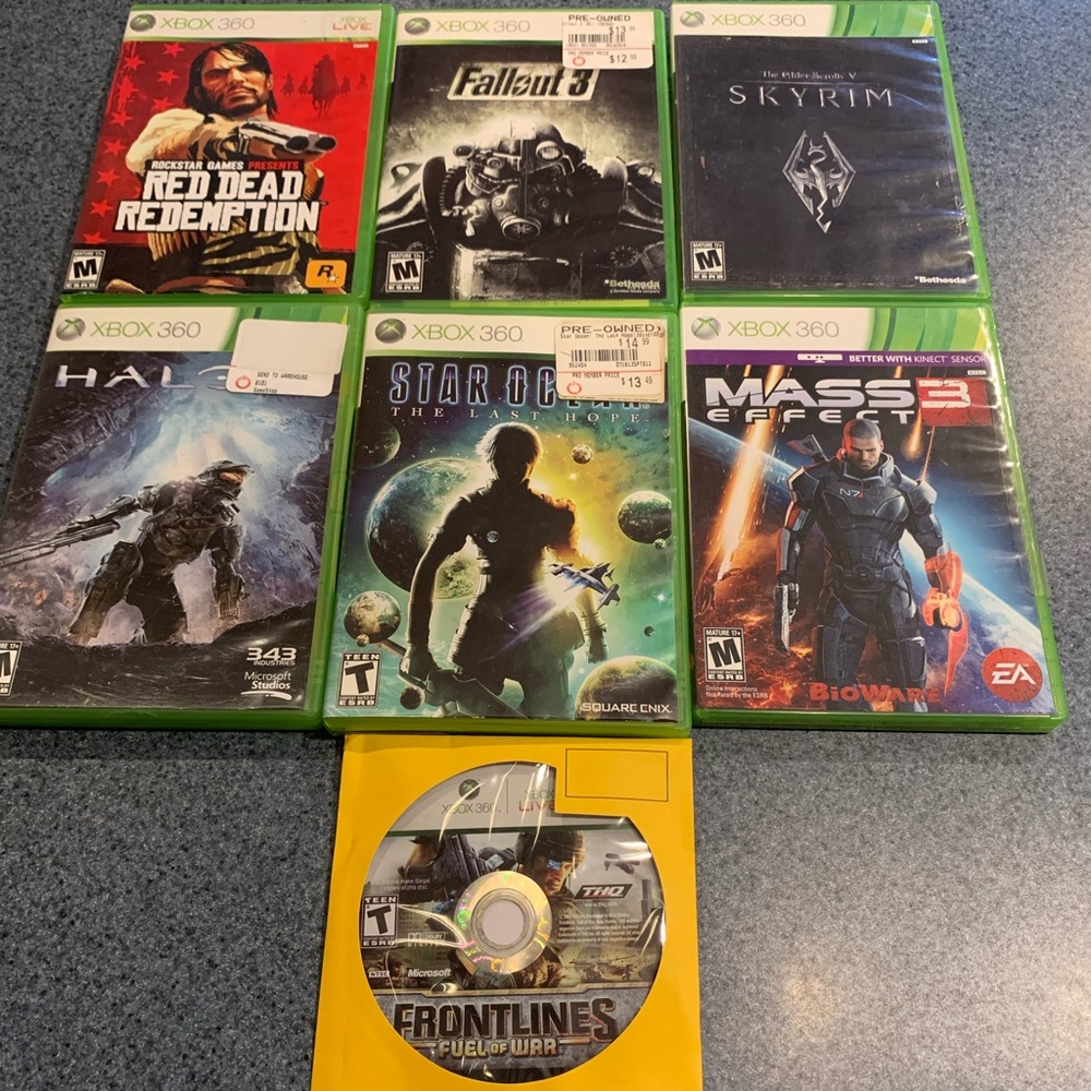 Xbox 360 game collection (8 preowned games)